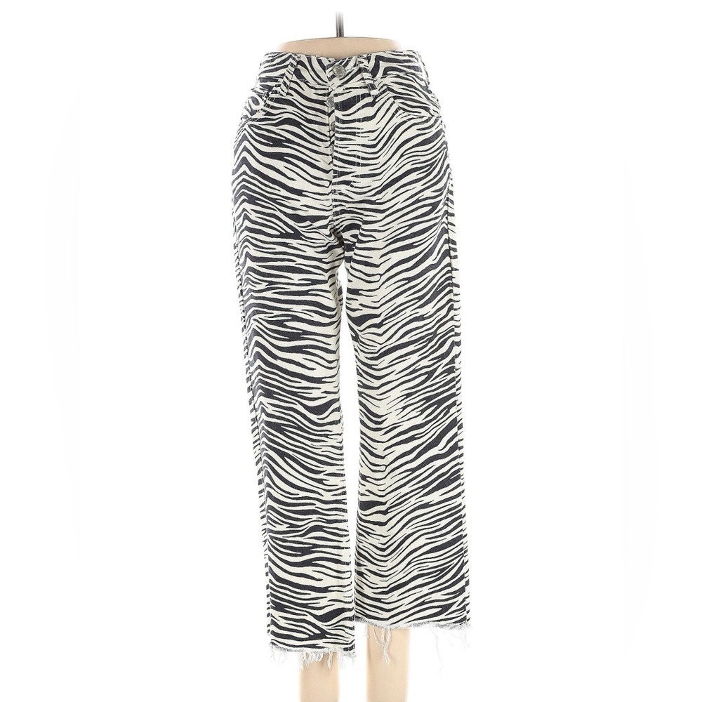 Zara Zebra Print Jeans
